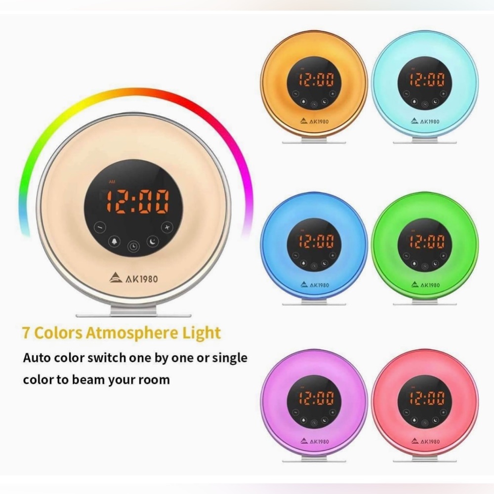 BrandNew Alarm Clock with Wake-Up light Sunrise Simulation and FM Radio Function - Picture 8 of 10